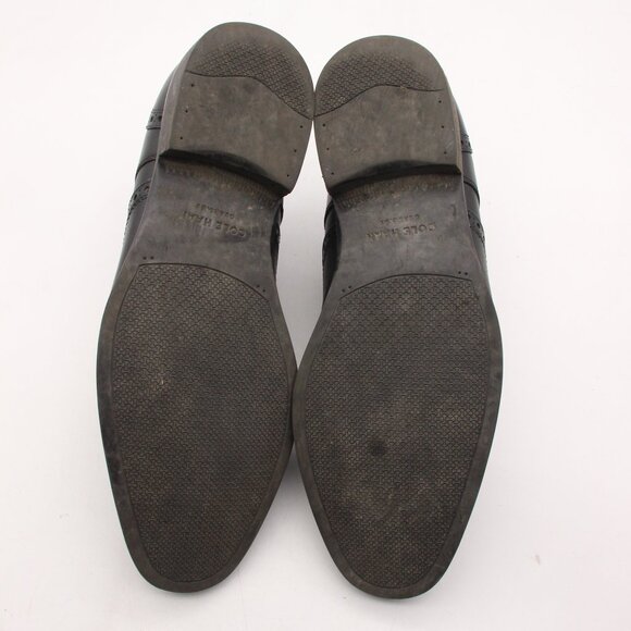 Cole Haan Grand 360 Men\'s Size 9 M Oxford Wingtip Shoes Black Leather #C30629